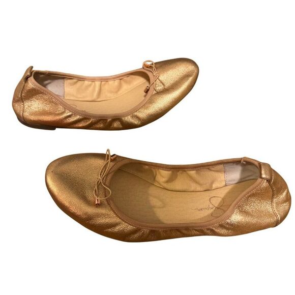 Jessica Simpson Nalan Metallic Ballet Flats - Size 8, Penny - Picture 6 of 7